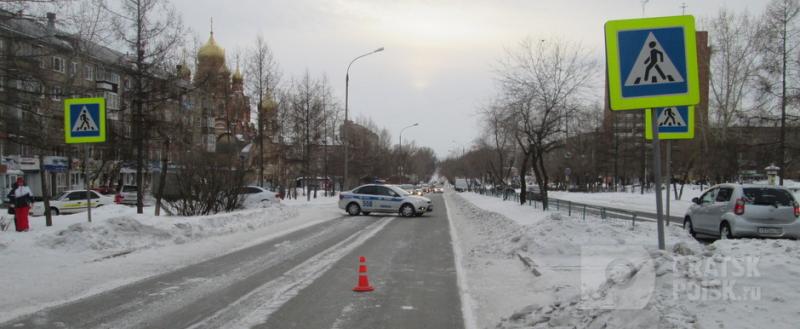 В Братске на пешеходном переходе сбили девушку В Братске на пешеходном переходе сбили девушку