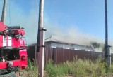Пожар на коттеджах в Южном Падуне