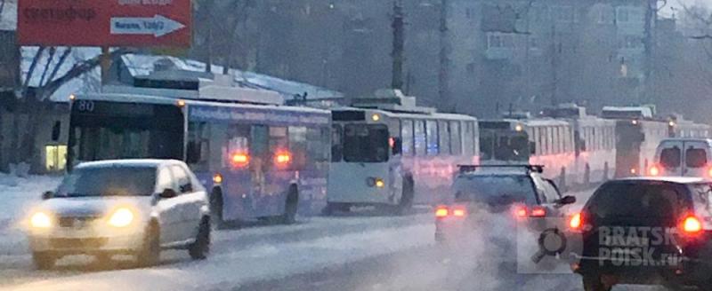 В Братске запустят систему оповещения пассажиров о поломках троллейбусов
